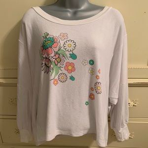 Wildfox Oversized Long-sleeved Top